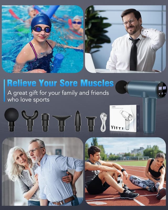 Thumbnail 5 de Lefity Pistolet Massage Musculaire 30 Niveaux