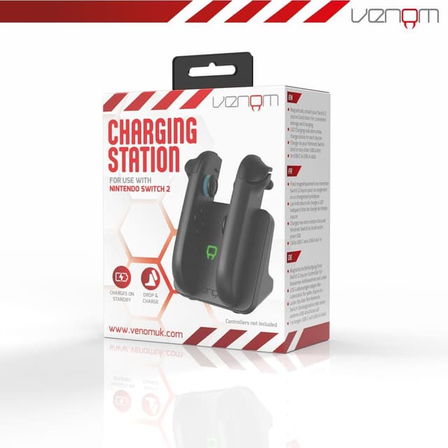 Detalle 1 de Venom Switch 2 Joy-Con Magnetic Charging Dock — dual controller charger for Nintendo Switch 2