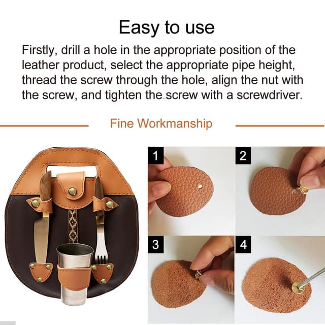 Detalle de Chicago Buchschrauben Set M5x6 mm 30-teilig