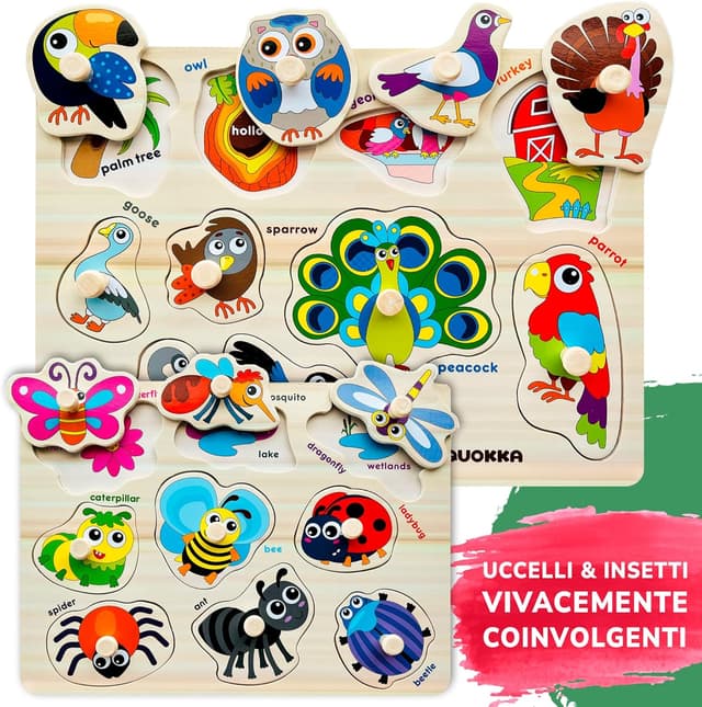 Thumbnail 3 de QUOKKA Puzzle Legno 15x15 cm per bimbi 🧩