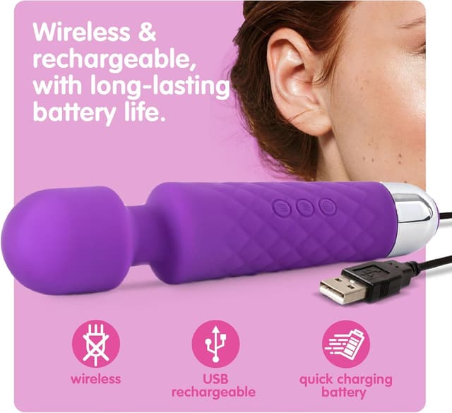 Thumbnail 4 de Oliver James Wand Vibrator 20 modes