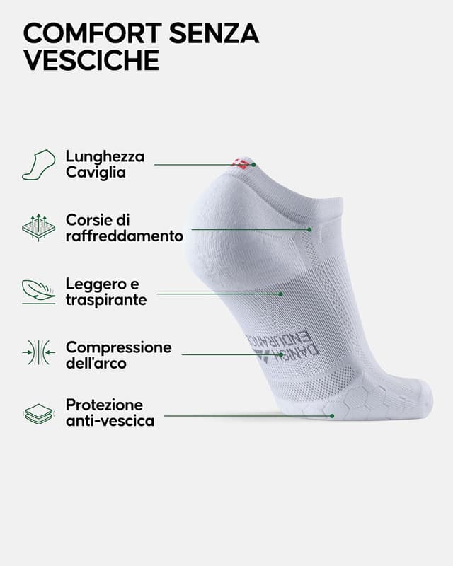 Thumbnail 1 de DANISH ENDURANCE Calzini Corti da Corsa 3 paia