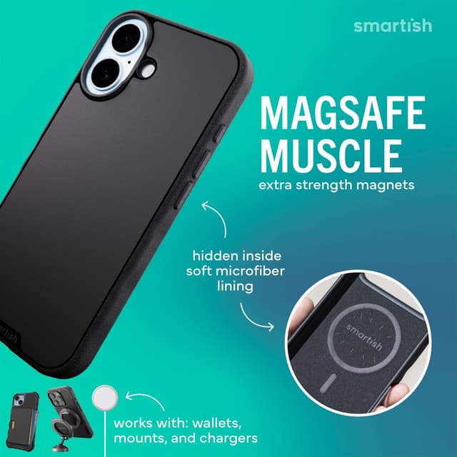 Detalle de Smartish iPhone 17 MagSafe Case 6ft drop tested