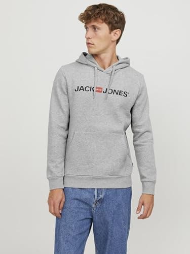 Detalle 2 de JACK & JONES Jjecorp Logo Sweat Hood: sudadera con capucha y bolsillo frontal para diario