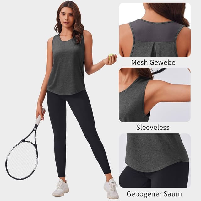 Detalle 1 de PINSPARK top yoga doppio racerback