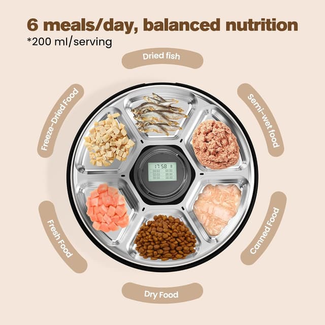 Thumbnail 2 de Comedero automático gato 6 comidas programables