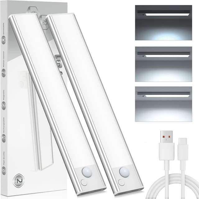 Detalle de Slim Bright Unterbauleuchte LED mit Akku 30 cm