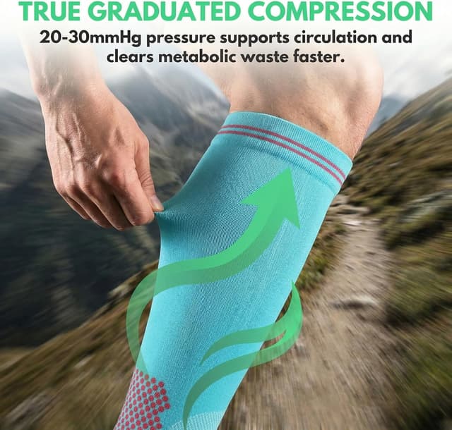 Detalle de Compression Socks 20-30 mmHg for Cycling