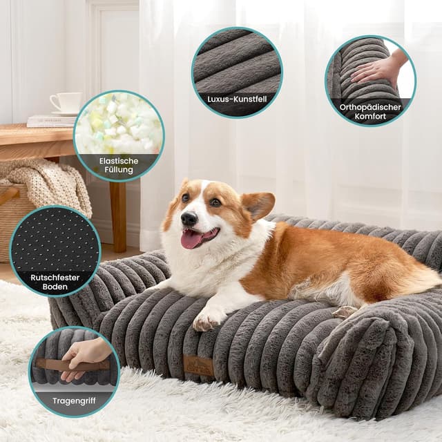 Detalle 2 de COZY KISS Katzenbett mit 65x44x30 cm