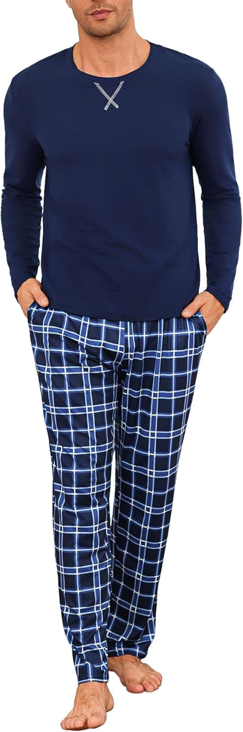Imagen de Demegimi Pijama Hombre Invierno Manga Larga en OfertitasTOP