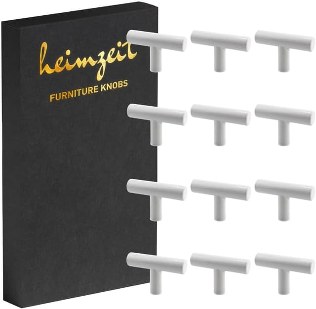 Detalle de heimzeit Poignées de placard inox 12 pièces