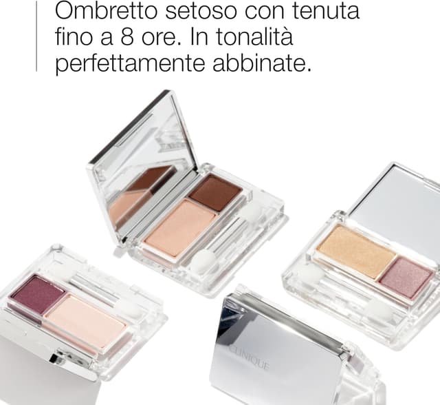 Detalle de Clinique All About Shadow Duo, ombretto in due tonalità a lunga durata (tenuta fino a 8 ore) per occhi sensibili