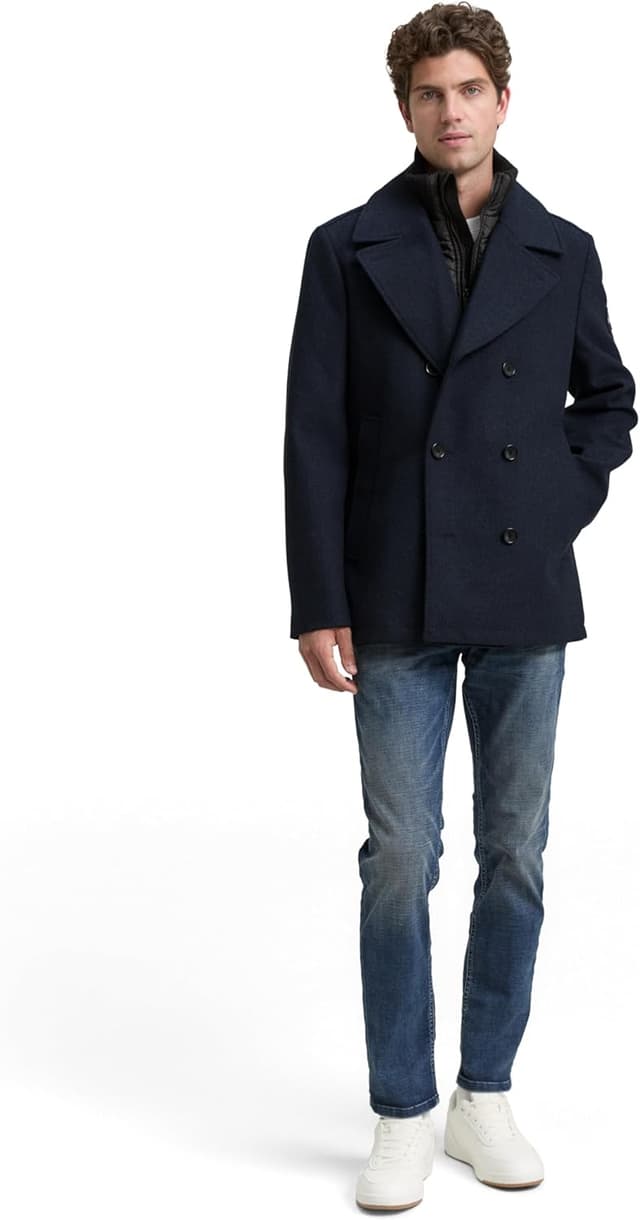 Detalle 2 de Tom Tailor 1046986 giacca da uomo in lana: calda e comoda per l’inverno