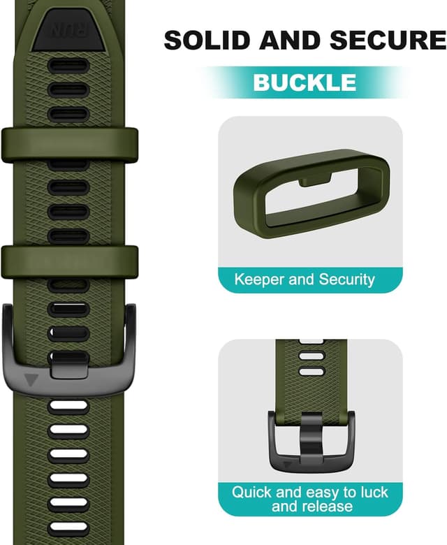 Detalle 2 de 22mm Overstep replacement strap for Forerunner 265