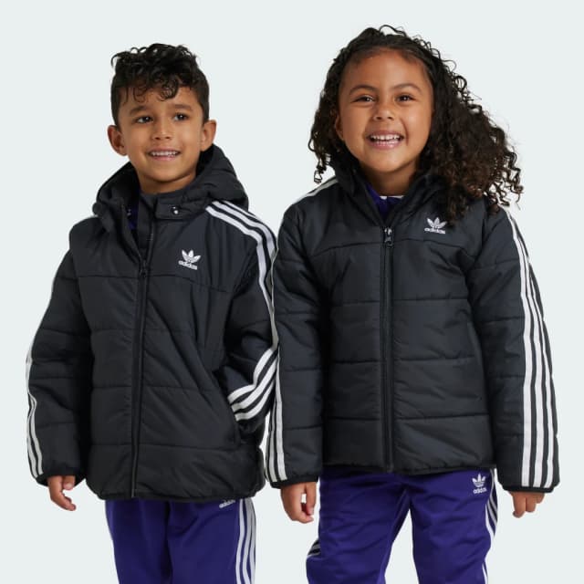 Detalle de adidas Chaqueta Adicolor para niños en negro
