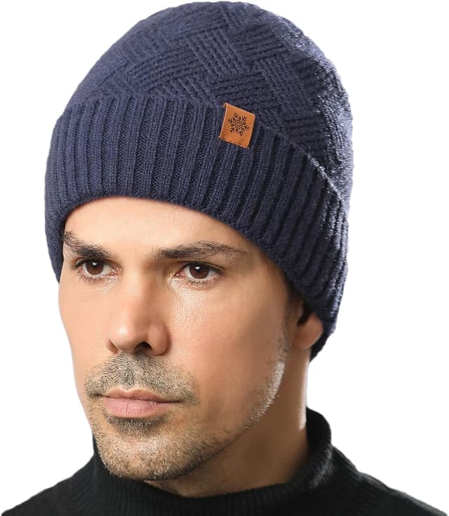 Detalle 2 de MAZELIKEHOOD 3-piece winter hat, scarf and gloves set for men