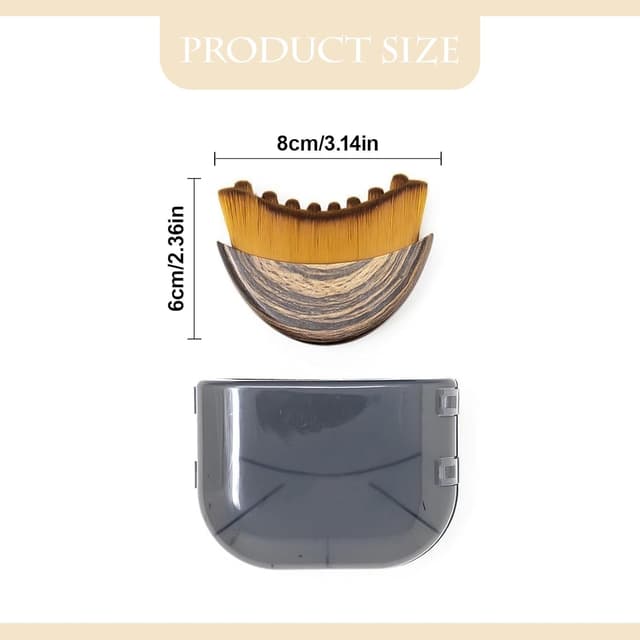 Detalle de Lymphatic Drainage & Contour Face Brush for chin and jawline dry brushing (1pc)