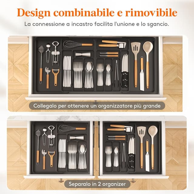 Thumbnail 4 de Lifewit Portaposate da Cassetto Espandibile 91,4 cm