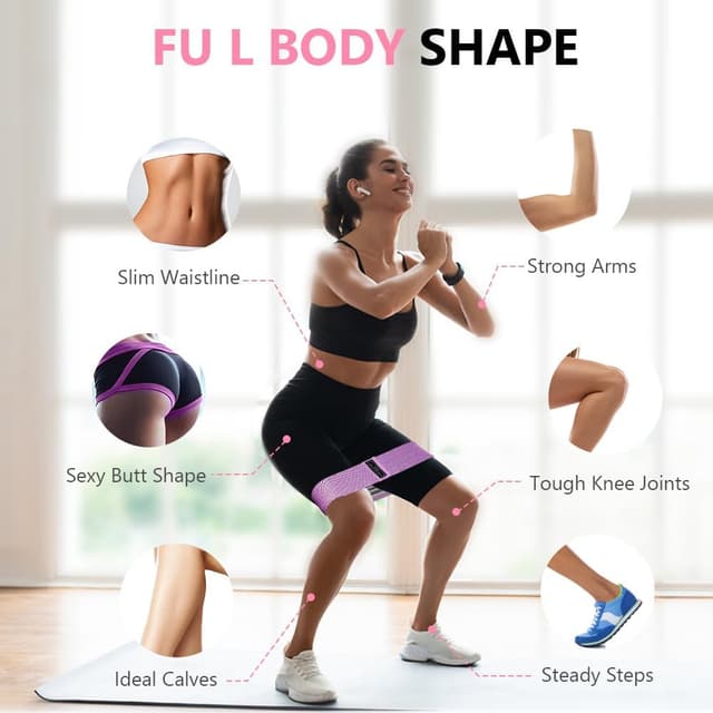 Detalle 2 de flintronic Fabric Resistance Bands set 3 levels ๐ง