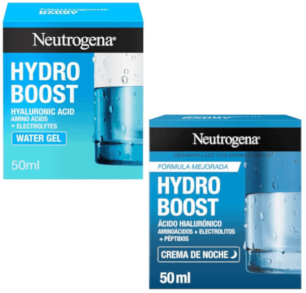 Detalle de Neutrogena Hydro Boost Gel de Agua 50 ml + Crema Noche