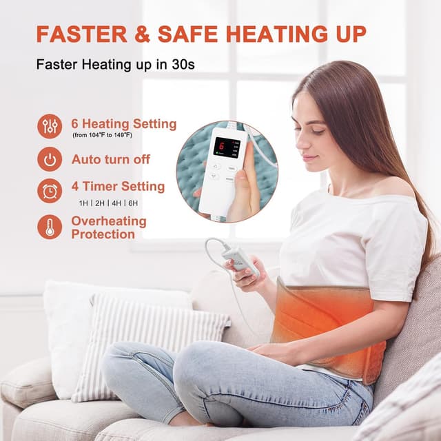 Detalle de Heizkissen 125x31cm Elektrisches Wärmekissen