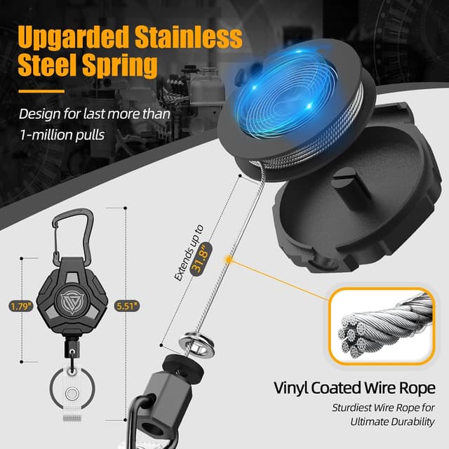 Thumbnail 1 de Oaridey einziehbarer Schlüsselanhänger 31,8 Zoll 🔑