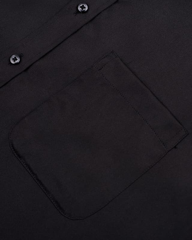 Detalle de siliteelon Herren Kurzarmhemd Casual Regular Fit bügelfrei/faltenfrei mit Tasche