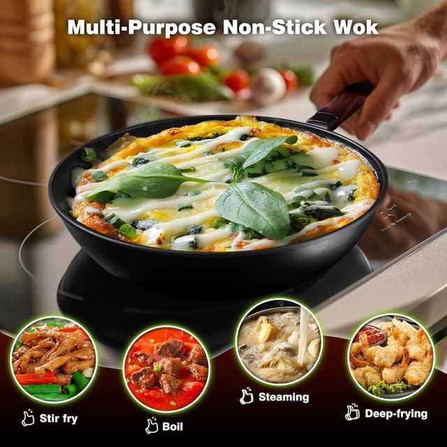 Thumbnail 6 de teewe Carbon Steel Wok 13-inch