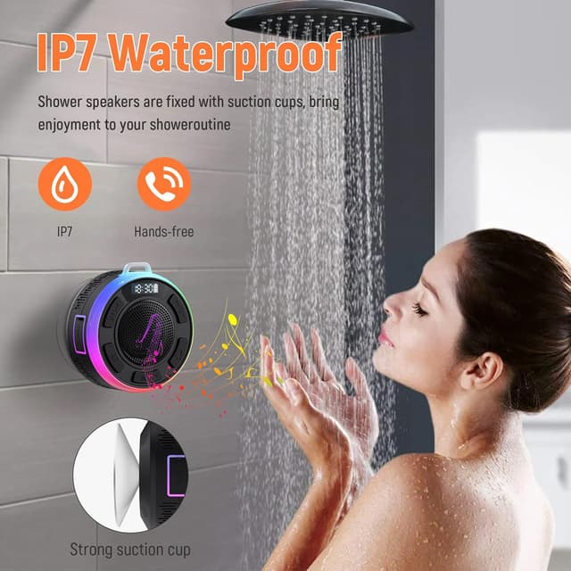 Detalle 2 de Bluetooth Shower Speaker 10H battery, IPX7