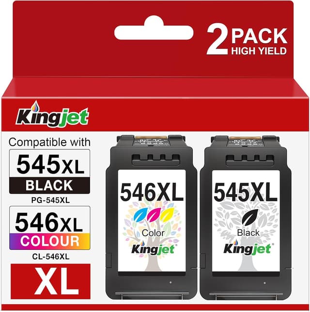 Imagen de KINGJET PG-545XL CL-546XL cartucce compatibili per Canon đź–¨ en OfertitasTOP