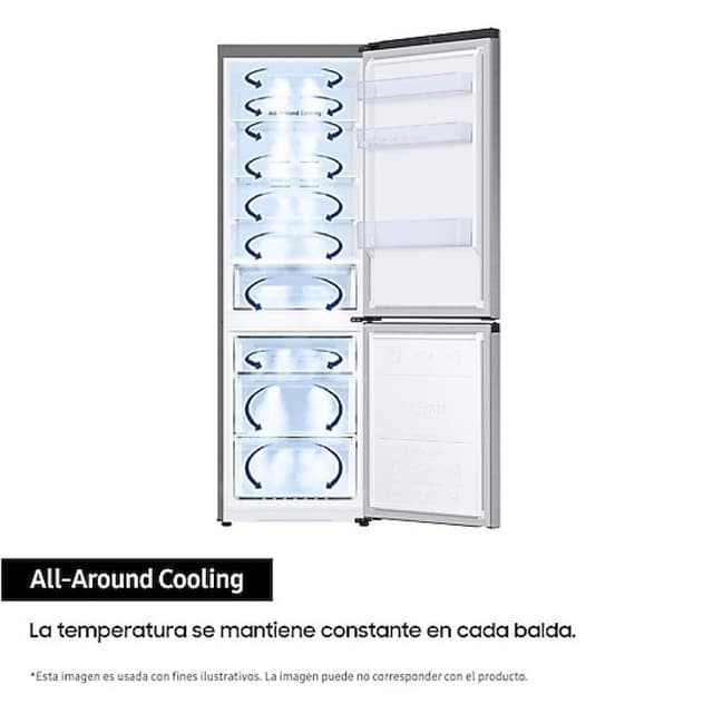 Detalle de Samsung RB34C600CSA Frigorífico Combi acero inoxidable 340 L