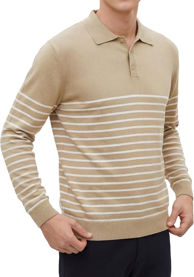 Detalle de GLESTORE Poloshirt Langarm 78% Viskose