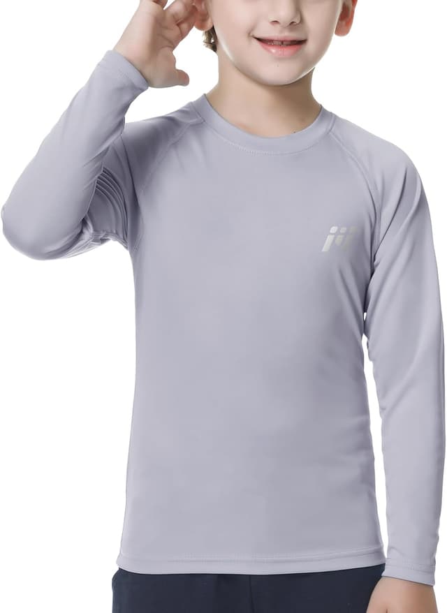 Thumbnail 6 de MEETWEE Ragazzi rash guard manica lunga con protezione UV UPF50+ per bambini