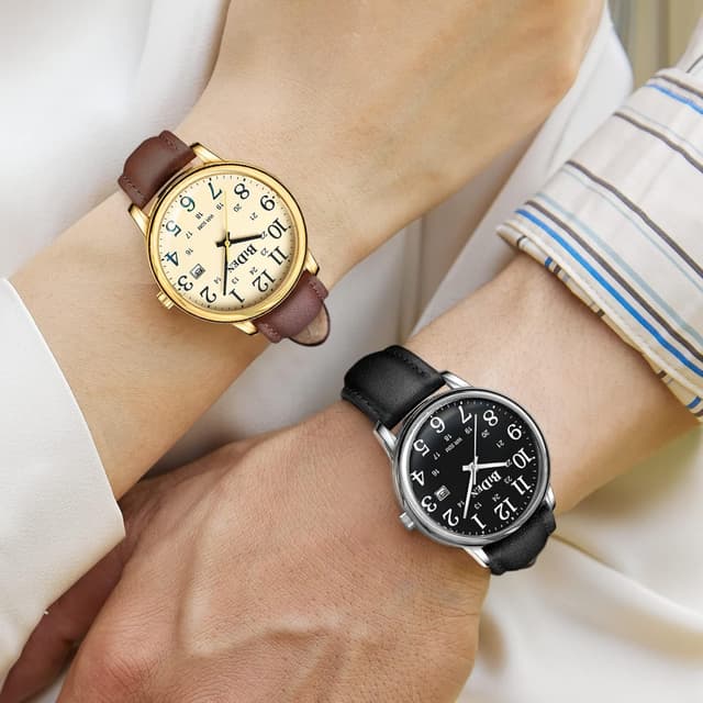Thumbnail 6 de HANPOSH Uhren Herren Analog Quarz 38 mm