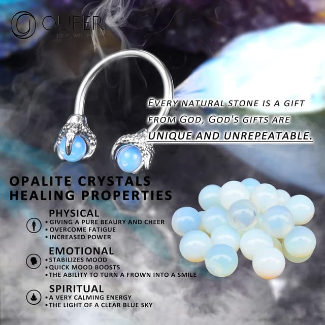 Detalle 2 de OUFER 16G Anneau Septum Hélix Dragon