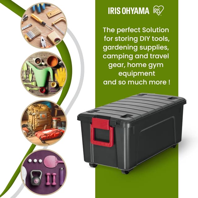 Thumbnail 5 de Iris Ohyama Große Kunststoff-Aufbewahrungsbox 75 l 3er-Set