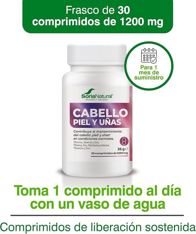 Thumbnail 4 de Soria Natural Cabello, Piel y Uñas 30 comprimidos
