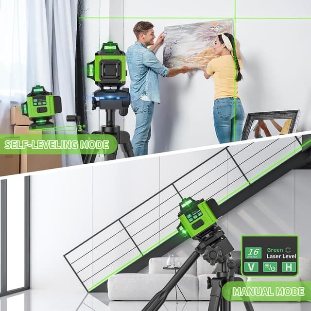 Thumbnail 5 de PONOSEU Livella Laser Verde 4×360°