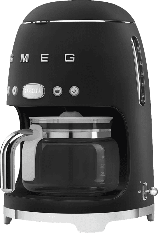 Imagen de Smeg DCF02BLMEU Mattschwarz Filterkaffeemaschine 10 Tassen en OfertitasTOP