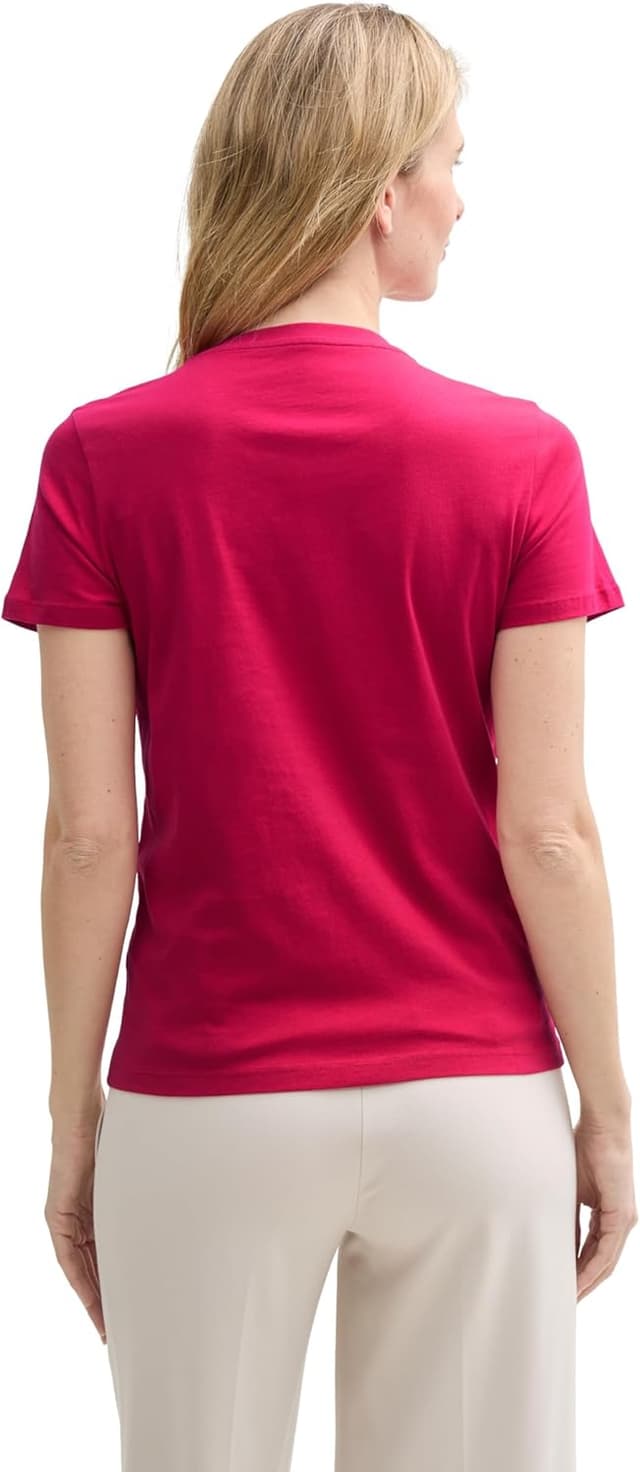 Detalle 2 de TOM TAILOR T-Shirt donna a maniche corte: comfort quotidiano e vestibilità comoda