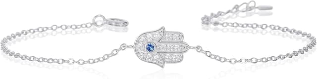 Thumbnail 6 de Diamond Treats bracelet main de Fatma en argent 925 pour femme (khamsa) serti de pierres en zirconia