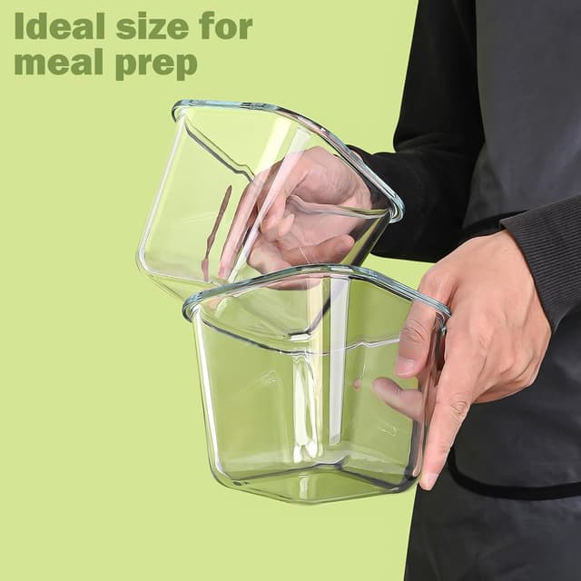 Thumbnail 2 de 32 oz Glass Soup Containers 4 Pack