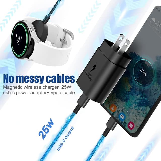 Thumbnail 4 de DuoCaiBao 2-in-1 Samsung Watch Charger 25W ๐