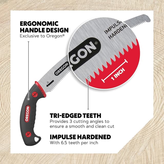 Thumbnail 2 de Oregon 13" sega a mano lama curva in acciaio giapponese 🪚