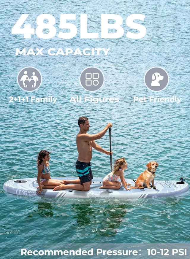 Detalle de TIGERXBANG Tavola SUP Gonfiabile con sedile fino a 200kg: paddle board 353 x 89 cm