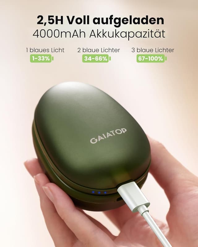 Thumbnail 5 de Gaiatop Handwärmer 2000 mAh 2er-Pack