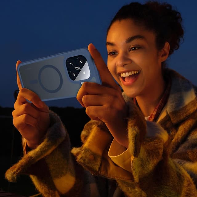 Thumbnail 6 de Coque magnétique XTCASE pour Xiaomi 15T Pro 5G avec compatibilité MagSafe bleu (dos translucide mat)