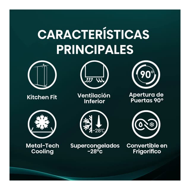 Thumbnail 2 de Hisense FT3K310SAIE congelador vertical 90º