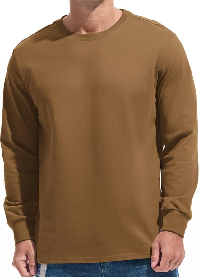 Thumbnail 6 de VEIISAR Herren dickes Longsleeve Rundhals aus 100% Baumwolle (Heavy Duty, Pre-Shrink)
