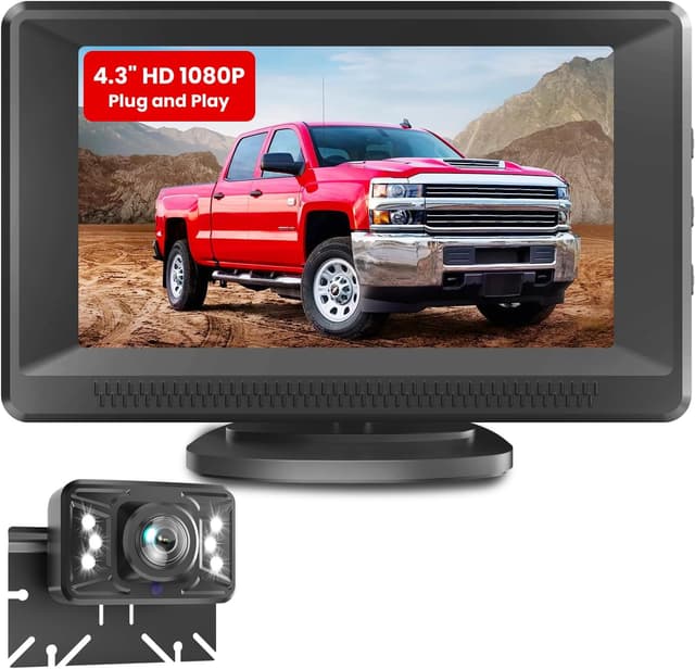 Detalle de Foxpark Rückfahrkamera Nachrüsten 4,3 Zoll HD